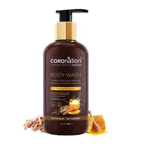 Coronation Herbal Honey and Sandal Body Wash -Pack of 2 - 300 ml