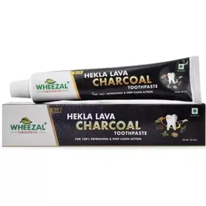 Wheezal Hekla Lava Charcoal Toothpaste -100 gm