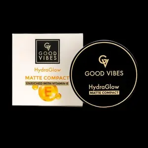 Good Vibes HydraGlow Matte Compact - Natural Tan 02 -9 gm