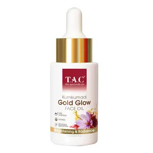 TAC - The Ayurveda Co. 100% Pure Kumkumadi Gold Glow Face Oil For Glowing, Youthful & Radiant Skin -20 ml