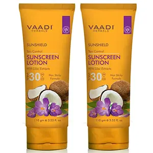 VAADI HERBALS Sunscreen Lotion SPF-30 110g (Pack of 2)