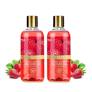 VAADI HERBALS Blushing Strawberry Shower Gel 300g (Pack of 2)