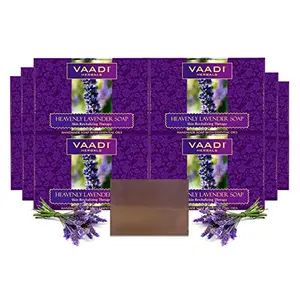 VAADI HERBALS Heavenly Lavender Soap with Rosemary Extract 75g (Pack of 12)