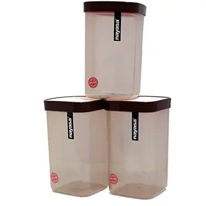 Nayasa Fusion DLX Plastic Container Set Set of 3 1.5 litres Green