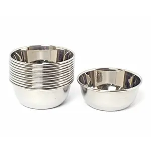 Embassy Vinod Vati/Curry Bowl Size 3 150 ml 10 cms (Pack of 12 Stainless Steel)