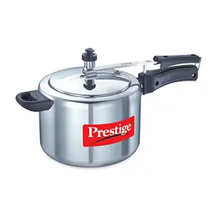 Prestige Nakshatra Aluminium Inner Lid Pressure Cooker 5 Litres Silver