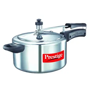 Prestige Nakshatra Plus Induction Base Aluminium Pressure Cooker 4 litres Silver