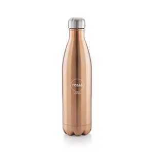 Hot & Cold Double Wall Vacuum Insulated Flask Water Bottle Stainless Steel 1000 ML Rose Gold