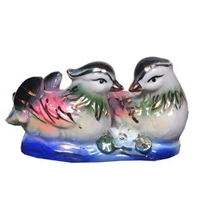Mandarin Ducks for Love and Romance for Long Lasting Relationship - Multicolor (3 cm x 9 cm x 5.5 cm)