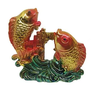 Vastu Colorful Fish for Good Luck and Prosperity/Double Fish