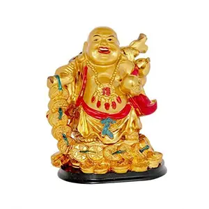 Laughing Buddha with Coin Chain