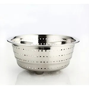 Embassy Stainless Steel Colander/Strainer/Hole Bowl Size 4 Diameter - 22 cms