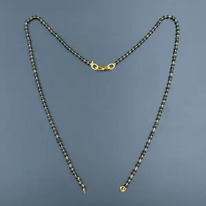 Black Beads Single Chain