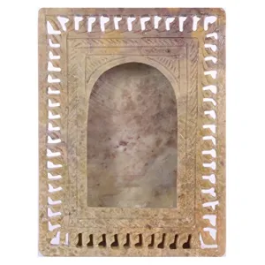 Soap Stone Carved Photo Frame (11cm X4cm X15cm)