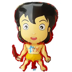Pack of 3 (12 Inch) Cartoon Character Mogali Foil Balloon for KDs Brthday Party (Mogli Balloon)
