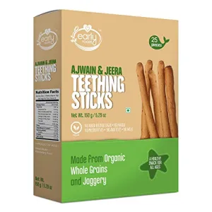Whole Wheat Ajwain Jaggery Teetheing Sticks - Ms 150 G