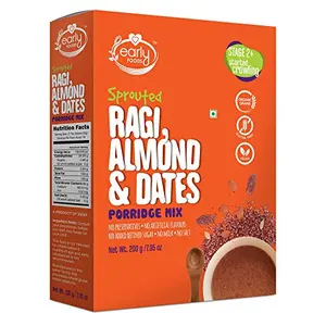 Sprouted Ragi Almond Date Porridge Mix 200 G