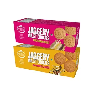 Assorted - Dry Fruit & Multigrain Millet Jaggery Cookies 2 X 150 g