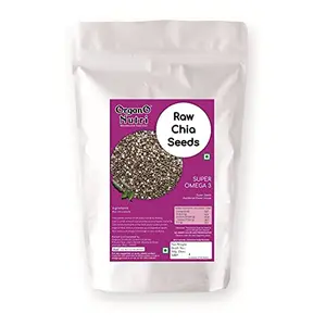 OrganoNutri Raw Chia Seeds 2kg - Premium Raw Chia Seeds for Eating Healthy Food Diet Snack for Weight Loss