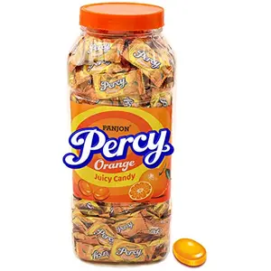 Percy Orange Candy Toffee Jar (350 Candies) Jar 875 g