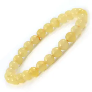 Reiki Crystal Products Natural Yellow Aventurine Bracelet Crystal Stone 6 mm Round Bead Bracelet for Reiki Healing and Crystal Healing Stones