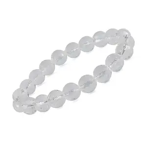 Reiki Crystal Products Natural AAA Clear Quartz Bracelet Crystal Stone 10mm Faceted Bracelet for Reiki Healing and Crystal Healing Stones