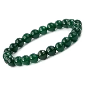 Reiki Crystal Products Natural Green Aventurine Bracelet Crystal Stone 8mm Round Bead Bracelet for Reiki Healing and Crystal Healing Stones