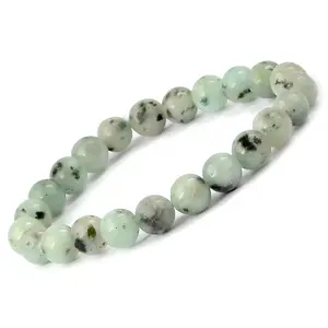 Reiki Crystal Products Natural Moonstone Bracelet Crystal Stone 8mm Round Bead Bracelet for Reiki Healing and Crystal Healing Stones