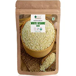 Bliss of Earth USDA Organic Sesame Seeds 200 gm White For Eating Raw Til Seeds