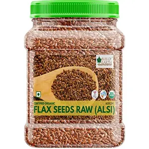 Bliss of Earth 600gm USDA Organic Raw Flax Seeds for Eating and Weight Loss Rich in Omega