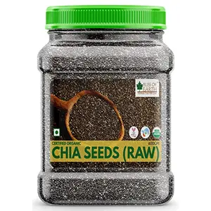 Bliss of Earth USDA Organic Raw Chia Seeds For Weight Loss 600gm Raw Super Food