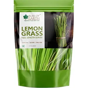 Bliss of Earth Organic Full Length Lemongrass Leaves Healthy Green Tea 100GM