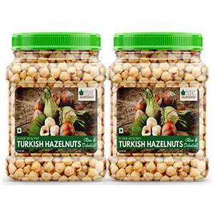 Bliss of Earth Turkish Hazelnuts Raw & Dehulled Healthy & Tasty Pack Of 2 (500gm Each)