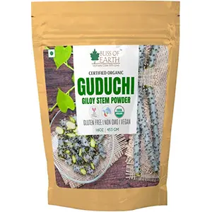 453GM USDA Organic Guduchi Powder For Diabetes Giloy Powder Organic For Eating Immunity Building