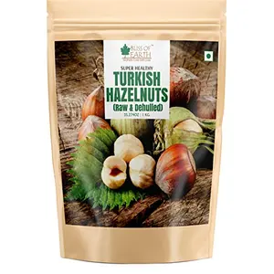 Bliss of Earth 1kg Turkish Hazelnuts Raw & Dehulled Healthy & Tasty For Eating