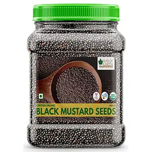 Bliss of Earth: 600GM USDA Organic Black Mustard Seeds For Cooking (Kali Sarson)