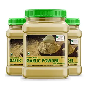 Bliss of Earth 3x500gm Naturally Organic Garlic Powder Dried For Cooking Pack Of 3