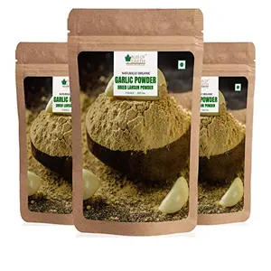 Bliss of Earth Naturally Organic Garlic Powder Dried For Cooking Pack Of 3 (200gm Each)