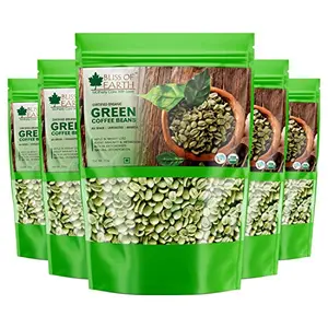 Bliss of Earth Organic Arabica Green Coffee Beans5x250GM