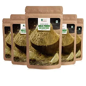 Bliss of Earth 5x200gm Naturally Organic Garlic Powder Dried For Cooking Pack Of 5