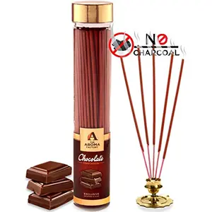 Chocolate Incense Sticks Agarbatti ( 100% Natural) Pure Chocolate stick for Home Fragrance Fruity Room Freshener Aromatherapy Butter scotch Deoderant Positive Energy (Bottle 100 gm)