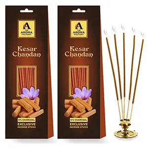 Chandan Sandal Wood Incense Sticks Agarbatti 60 Sticks (2 Packs)