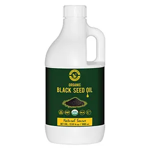 Organic Black Seed (1000 ml) Also called Nigella Sativa/Kalonji Seeds Oil USDA Certified Virgin Cold-Pressed Natural No GMO Untreated