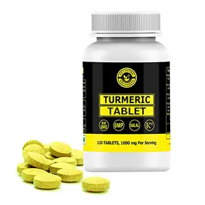 Turmeric Tablet  120 Tablet (Dietary Supplement 1000 mg Per Serving.)