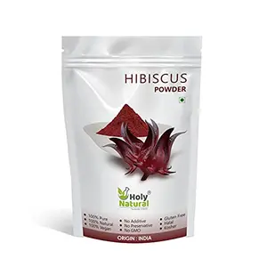 Hibiscus Powder  500 Gm | Hibiscus Sabdariffa Flower Powder | Edible Grade No Additive No Preservative No GMO Gluten Free Halal and Kosher Certified Hibiscus Powder