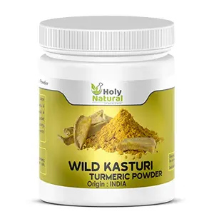 Wild Kasturi Turmeric Powder - 100 GM (For Face and Skin Curcuma Aromatica/Jangli Haldi/Kasthuri Manjal)