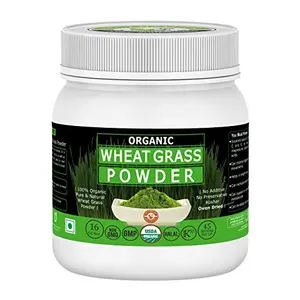 Organic Wheat Grass Powder - 454 GMUSDA Certified I 100%Pure&Natural I Nutritional Content of Favorite Green Smoothies I High in chlorophyll I RAWGREENISH LIKE LEAVESNO PRESERVATIVENON GMO