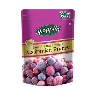 Happilo Premium Dried Californian Pitted Prunes 1kg| Dehydrated Dried Fruit Candies | Dry Plum | High in Dietary Fiber | Super Healthy Snacks | Deseeded & No Added Sugar