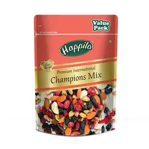 Happilo Premium International Champion Mix 350g Value Pack | Contains Dried Cranberries & Blueberries Roasted Kaju Nuts Almonds & Pista Black Raisins | Premium & Nutritious Superfood Mix