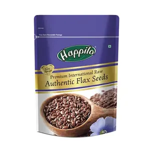 Happilo Premium International Raw Authentic Flax seeds 250g | USDA Certified Organic Seeds | Wholesome & Natural Seeds | Rich Source of Zinc